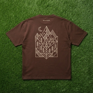 Camiseta Oversize Marrón para Hombre, Manga Corta, Cuello Redondo, Ropa Casual Urbana, Fabricante y Proveedor Mayorista de Ropa - Product Image 5