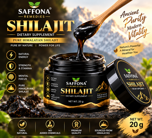 Resina de Shilajit Saffona 20g, Resina Mineral Pura del Himalaya, Suplemento Dietético Botánico Natural - Product Image 4