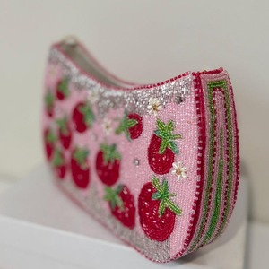 Bolso tote de verano con diseño de limón hecho a mano con cuentas, bolso de frutas con cuentas hecho a mano para mujer, bolso de hombro moderno. - Product Image 6