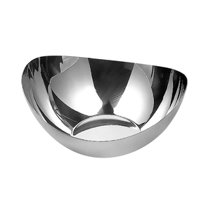Bol de service en acier inoxydable de qualité supérieure, finition miroir haute brillance, bol à fruits décoratif, style scandinave moderne, centre de table en métal - Product Image 3