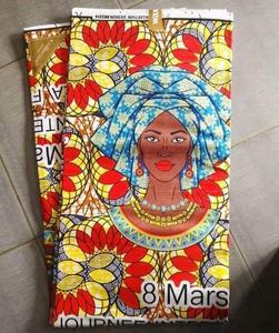 ผ้าพิมพ์ลายขี้ผึ้งฝ้ายแอฟริกันคุณภาพพรีเมียม สำหรับงานแฟชั่น งานแต่งงาน และงานอีเว้นท์ ขายส่งจำนวนมาก รับผลิตแบบ OEM ODM - Product Image 4