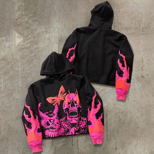 2026 Sweat à capuche unisexe personnalisable en molleton 100% coton, style streetwear, coupe oversize, grammage lourd, avec impression sérigraphique et impression en relief - Product Image 4