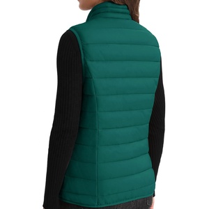 Chaleco acolchado de algodón ligero para mujer, superventas, venta al por mayor, cortavientos personalizado, ropa de calle sencilla, ropa exterior, 2024 - Product Image 2