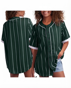 DARK GREEN Custom Design Woman's <b>Baseball</b> Jersey Wholesale Teamwear Sport Breathable 100% Polyester Mesh Tie-Dyed Front OEM - Product Image 1