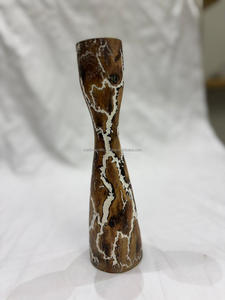 Support de bougie en bois fait main, forme ovale, décoration d'intérieur, support de bougie pour table à manger de cuisine, qualité supérieure - Product Image 5