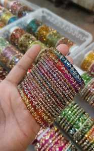 Traditional Indian Glass Bangles Set Colorful Churiyan for Women Bridal <b>Wedding</b> Jewelry Fashion <b>Accessories</b> Wholesale Suppliers - Product Image 3