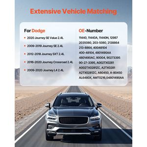 Alternador para Dodge Journey SE Value 2020, SXT 2012-2018, Crossroad 2016-2020, L4 2009-2020 - Product Image 2