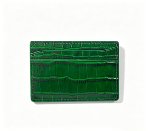 [Producto Destacado] Cartera Delgada Castello de Cuero Genuino con Grabado de Cocodrilo, Forro de Poliéster, Unisex, Negra - Product Image 5