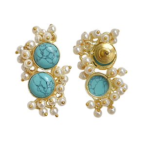 Pendientes de Piedras Preciosas Naturales Chapados en Oro - Joyería Artesanal con Cristales Curativos para Mujer - Product Image 4