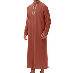 2026 Vente en gros Jubbah, Vêtements Islamiques, Thobe Daffah Arabe Saoudien pour Hommes Musulmans, Jubbah Marocaine, Thobes Arabes de Dubaï Respirants - Product Image 1