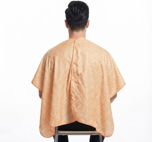 Capa de Barbero Impermeable 100% Poliéster para Hombre, Capa de Corte de Pelo con Cuello Redondo Personalizada - Product Image 2