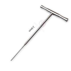 ที่เจาะกระดูกแบบด้ามจับรูปตัว T ขนาด 2.0 มม. สำหรับศัลยกรรมกระดูก |   เครื่องมือผ่าตัดสัตว์แบบใช้มือทำจากสแตนเลส - Product Image 3