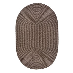 Alfombra Ovalada de Yute Trenzado, Color Sólido, Estilo Moderno, Base de Goma Antideslizante, para Sala de Estar - Product Image 3