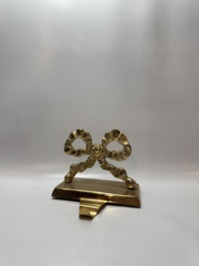 Support de chaussette de Noël en aluminium moulé, robuste, en métal, crochet de cheminée, décoration de fêtes, support de soldat jouet doré - Product Image 4
