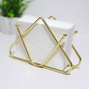 Porte-serviettes de bar en métal noir décoratif moderne, en promotion - Product Image 1