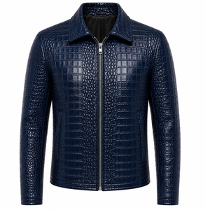 Chaquetas de Cuero y Lona Personalizadas para Hombre, Estilo Motero, Resistentes al Viento, Ecológicas, con Cuello Camisero y Cierre de Cremallera, Marca MARGINAL SPORTS - Product Image 1