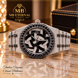 Reloj de Lujo Automático MB ETERNAL con Diamantes, 41 mm, Cuadrado, Analógico, Cuarzo, Cristal de Zafiro, Hebilla de Acero Inoxidable, Movimiento CITIZEN para Hombre - Product Image 1