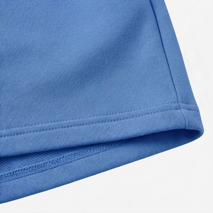Conjunto Deportivo de 2 Piezas Azul para Mujer, Top Corto sin Mangas con Cuello en V y Pantalones Cortos por Encima de la Rodilla, Tejido Sólido Transpirable - Product Image 6