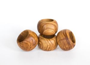 Special Stocked Eco-Friendly Luxury Wooden Napkin Ring Customized Wedding <b>Banquet</b> Events Holiday Gatherings Dining Room Settings - Product Image 2