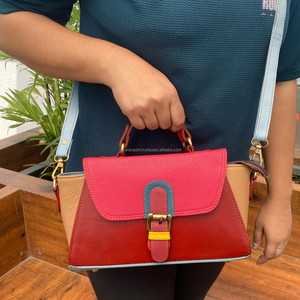 Sac en cuir fait main sac à main en cuir recyclé pour femmes Western cuir coloré petit sac à bandoulière sac à bandoulière sacs à bandoulière - Product Image 2