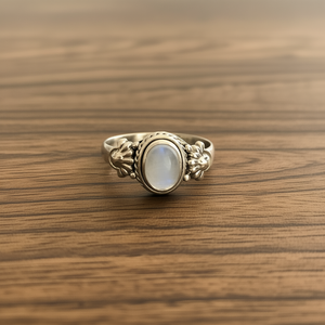 Designer Moonstone Fine Pendant <b>Necklace</b> <b>Ring</b> 3.3 Grams Weight - Product Image 3