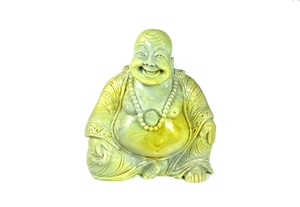 Estatua de Buda Sonriente de Serpentina, Buda Tallado a Mano para Decoración del Hogar, Regalo de Cristal, Figura de Buda de Serpentina, Radha Arts - Product Image 5