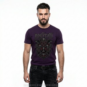 Custom Men Cotton T Shirt Eternal Thirst Gothic Graphic Tee Short Sleeve Slim Fit <b>Maroon</b> Tshirt Manufacturer Casual Summer <b>Top</b> - Product Image 3