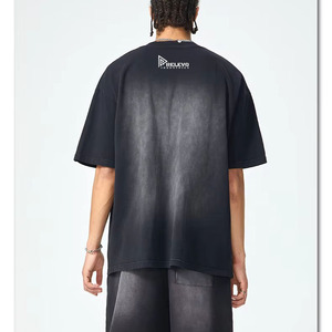 Camisetas de Algodón Transpirables Personalizadas para Hombre, 220g, Cuello Redondo, Manga Regular, Estampado Fitness, Camiseta Blanca 100% Algodón Jersey - Product Image 2