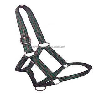 Licou de cheval en Nylon Durable, boucles de quincaillerie, colliers de tête de cheval, licou de cheval en Nylon personnalisé avec sangle en PVC en laiton et en acier - Product Image 3