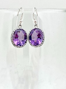 Pendientes Colgantes de Amatista Bali, Joyería Artesanal con Piedras Preciosas, Regalo Elegante para Mujer, Proveedor Mayorista - Product Image 5