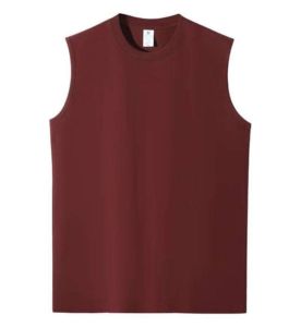 Sleeveless tank Top Men's Casual T-shirt Solid Color Hoodie Lace-up T-shirt Hip Hop Men's Sweatshirt Mens Gym Vest - Product Image 2