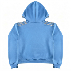 Custom Premium Quality Embroidered Zip Hoodie Sweatshirt Full Zip Casual Streetwear Soft Fleece Hoodie For Unisex - Product Image 3