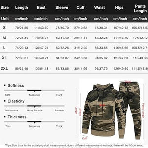 Ensemble de sweat-shirt à capuche camouflage pour homme, manches raglan, tricoté, respirant, décontracté, pour l'automne - Product Image 3