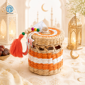 New Design Best Selling Seagrass Gergean <b>Box</b> Handmade Ramadan <b>Storage</b> <b>Box</b> Wholesale Factory Manufacturer OEM ODM - Product Image 1