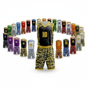 Tenue de basketball haute performance personnalisable avec nom et numéro imprimés – Ensemble complet pour entraînement, ligue et jeux de rue - Product Image 1