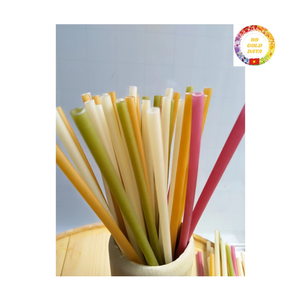 Rice Drinking Straws | Mixed Color Edible Straws | Biodegradable | <b>Bar</b> & Hotel Use | Wholesale Supply - Product Image 1
