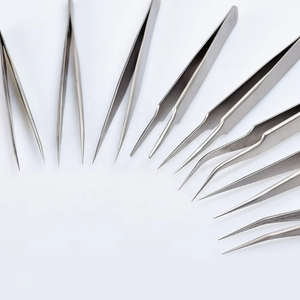 Juego de Pinzas de Precisión para Pestañas A S AMPEX de Acero Inoxidable, Puntas Puntiagudas y Suaves de 9mm 10mm 12mm 13mm 14mm 15mm 16mm 17mm para Pestañas y Cejas - Product Image 3