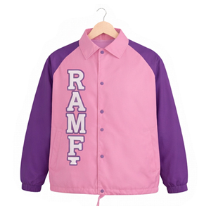 Blouson bomber à capuche en toile style streetwear hivernal avec logo frontal, imperméable et respirant pour équipes sportives et personnel décontractés - Product Image 6