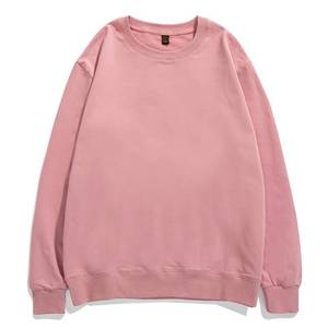 เสื้อสเวตเชิ้ตคอกลมโอเวอร์ไซส์แบบยูนิเซ็กซ์ สีเทาล้วน ผ้าฝ้ายถัก สวมใส่สบายๆ สำหรับฤดูใบไม้ร่วง ทรงปกติ แขนยาว - Product Image 5