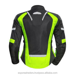 Veste de moto textile sport haute visibilité avec panneaux réfléchissants - Product Image 4