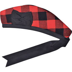 Gorra Glengarry con Ribete de Tartán Escocés ODM OEM, Perfecta para Conjuntos de Kilt y Uniformes de Gaitas de Parada - Product Image 5