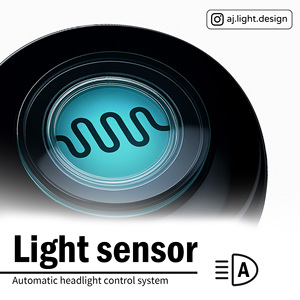 Module de capteur de lumière automatique AJ LIGHT DESIGN AJHLIN pour motos - Contrôleur de phare LED intelligent, position supérieure, 1 lentille, 1 - Product Image 2