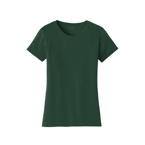 Nouvel Arrivage T-shirt Ajusté Femme 100% Coton Manches Courtes Col Rond Haut Décontracté Logo Personnalisé Fabricant OEM Fournisseur en Gros - Product Image 1