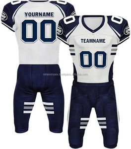 Venta al por mayor de uniformes de fútbol americano de manga corta personalizados para jóvenes y adultos de talla grande transpirable con logotipos personalizados - Product Image 2