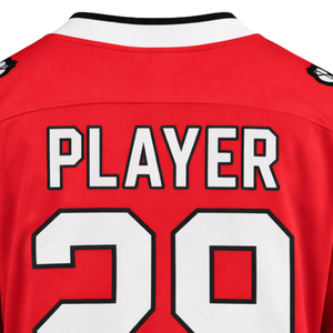 Camiseta de Hockey sobre Hielo Roja de Manga Larga, Uniforme Profesional de Equipo, Transpirable, para Práctica Deportiva, Ropa Deportiva para Adultos, 100% - Product Image 6