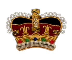 Écusson brodé à la main avec emblème couronne, fil métallique doré, applique décorative, badge personnalisé, écusson brodé pour insignes - Product Image 2