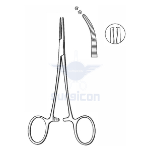 Pinzas Micro Halsted de 12.5 cm (5 Pulgadas), Curvas, Extra Delicadas, de Acero Inoxidable Premium, Hemostáticas, para Microcirugía Plástica - Product Image 1