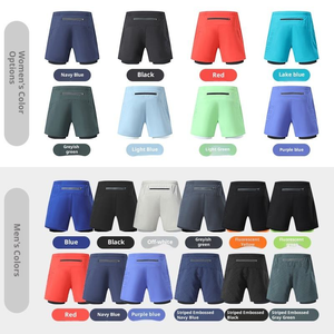 Pantalones Cortos Deportivos 2 en 1 para Hombre, de Secado Rápido, para Gimnasio, Entrenamiento, Fitness, con Forro de Malla Transpirable y Ligero, para Correr - Product Image 6