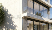Maison modulaire de luxe personnalisée à 3 étages, maison modulaire en verre à 3 étages pour les développements résidentiels haut de gamme
