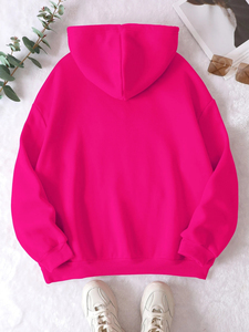 Conjunto de sudadera con capucha y pantalones deportivos de forro polar para mujer, suave y cálido, para gimnasio, yoga o viajes, atuendo informal de invierno. - Product Image 2